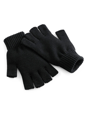 Beechfield® Fingerless Gloves - Black